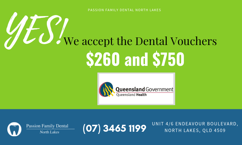 Government Vouchers Passion Family Dental North Lakes