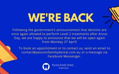 COVID-19 Update: Announcing Eased Dental Restrictions